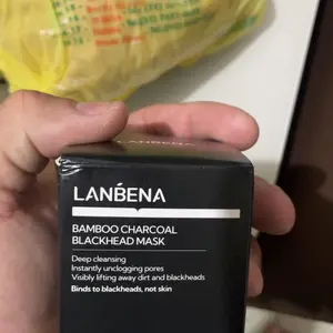 Embalagem da máscara LANBENA recebida por cliente